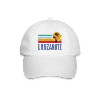 Lanzarote - Canary Islands - Kanaren - Vulkane - Baseballkappe - Weiß/Weiß - Vorne