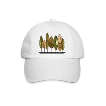 Baum - Baseballkappe - Weiß/Weiß - Vorne