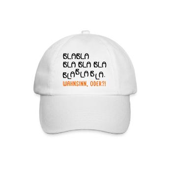 Gespräche Wahnsinn - Baseballkappe - Weiß/Weiß - Vorne