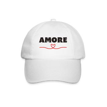 Amore Schatz Darling Valentinstag - Baseballkappe - Weiß/Weiß - Vorne