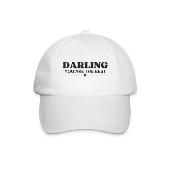 Darling you are the best - Baseballkappe - Weiß/Weiß - Vorne