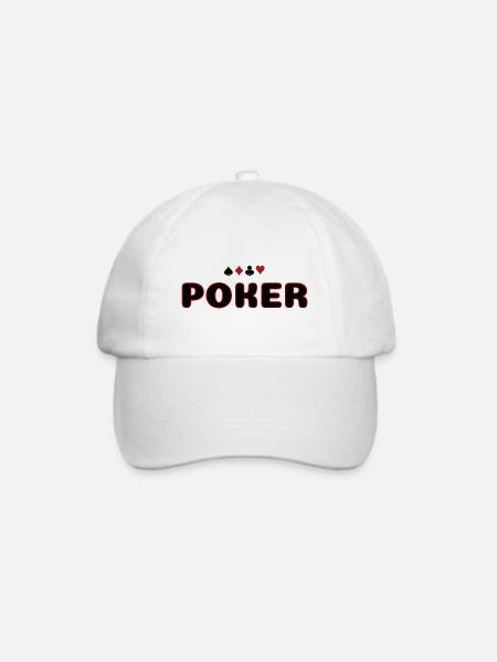 POKER - Baseballkappe - Weiß/Weiß