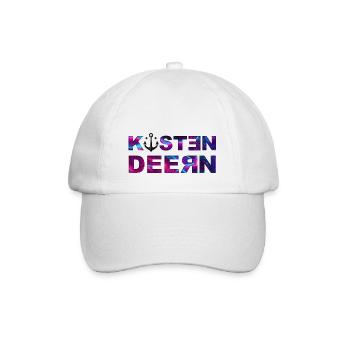 Küstendeern Neonfarben - Baseballkappe - Weiß/Weiß - Vorne