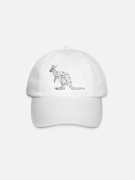 Känguru - Baseballkappe - Weiß/Weiß