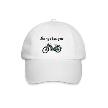 Zündapp Bergsteiger Moped Mofa - Baseballkappe - Weiß/Weiß - Vorne