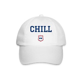 Chill doch - Baseballkappe - Weiß/Weiß - Vorne