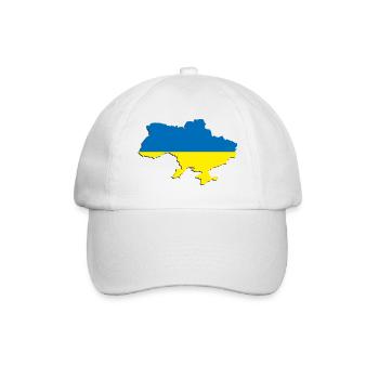 Ukraine - Baseballkappe - Weiß/Weiß - Vorne