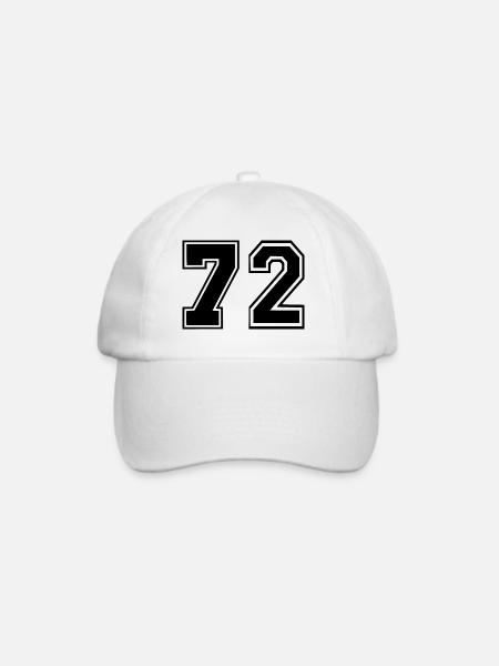 72 - Baseballkappe - Weiß/Weiß