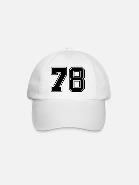 78 - Baseballkappe - Weiß/Weiß