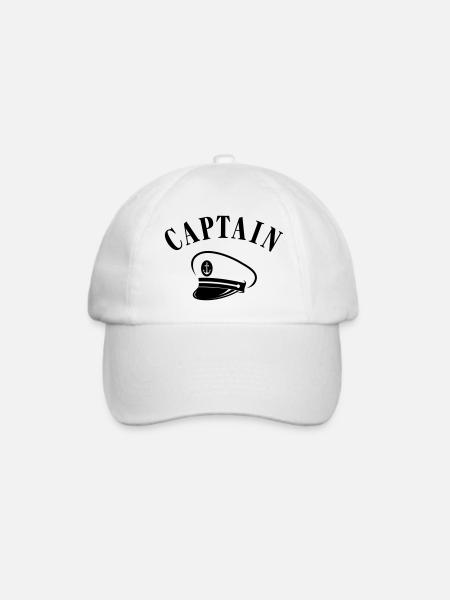 CAPTAIN KAPITÄNS MÜTZE - Baseballkappe - Weiß/Weiß