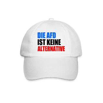 die afd ist keine alternative - Baseballkappe - Weiß/Weiß - Vorne