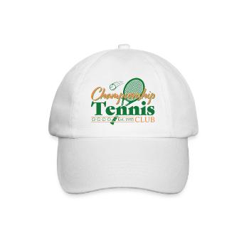 Tennis Club - Baseballkappe - Weiß/Weiß - Vorne
