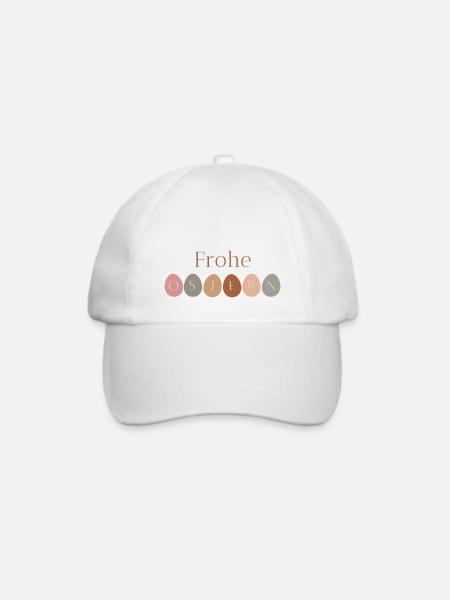Frohe Ostern - Baseballkappe - Weiß/Weiß