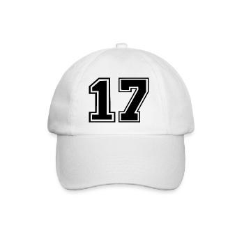 17 - Baseballkappe - Weiß/Weiß - Vorne