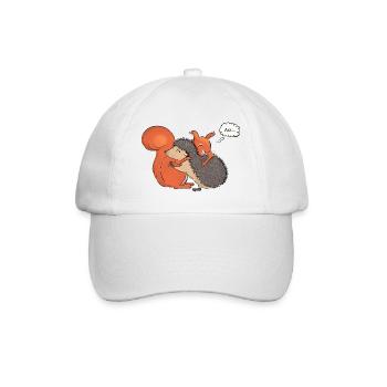 Wappen, stechende Umarmung - Baseballkappe - Weiß/Weiß - Vorne