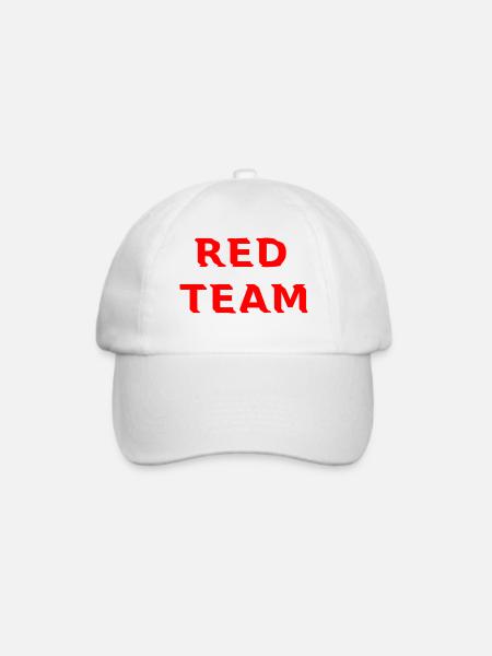 Red Team - Baseballkappe - Weiß/Weiß