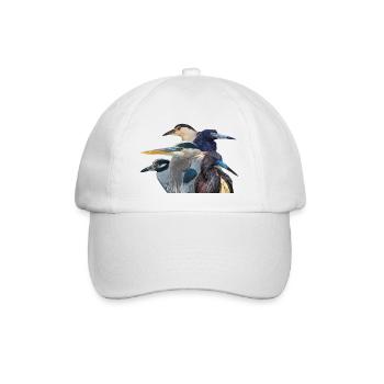 Reiher - Baseballkappe - Weiß/Weiß - Vorne