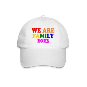 We are family 2023 - Baseballkappe - Weiß/Weiß - Vorne