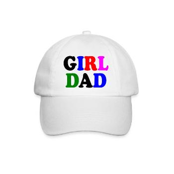 Girl dad - Baseballkappe - Weiß/Weiß - Vorne
