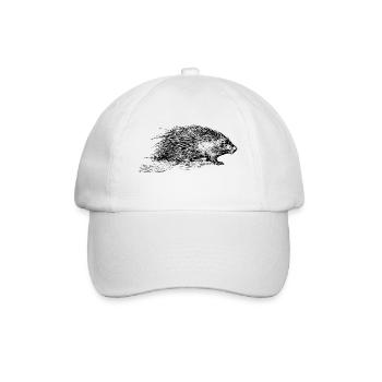 Stachelschwein - Baseballkappe - Weiß/Weiß - Vorne