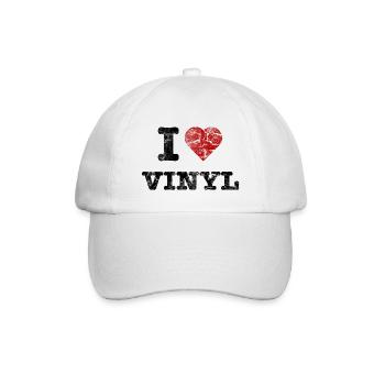 i_love_vinyl_vintage - Baseballkappe - Weiß/Weiß - Vorne