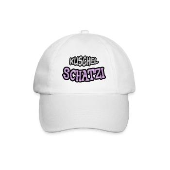 Kuschel Schatzi - Baseballkappe - Weiß/Weiß - Vorne
