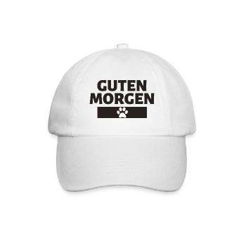 Guten Morgen Hundepfote - Baseballkappe - Weiß/Weiß - Vorne