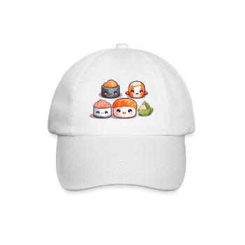 Sushi Menü - Baseballkappe - Weiß/Weiß - Vorne