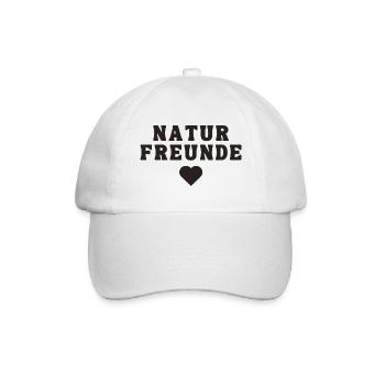 Naturfreunde Natur Wald Wandern - Baseballkappe - Weiß/Weiß - Vorne