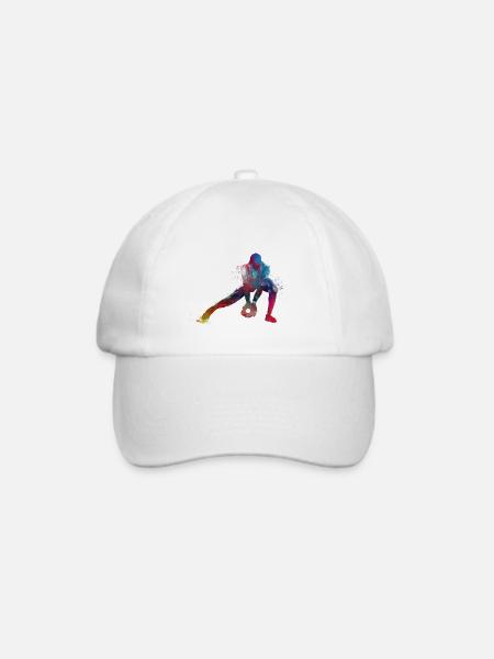 Baseballspieler - Baseballkappe - Weiß/Weiß