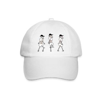 Shuffle Tanz Schaf - Baseballkappe - Weiß/Weiß - Vorne