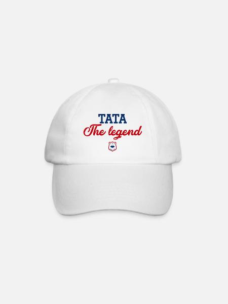 TATA Die Legende - Tata - Baseballkappe - Weiß/Weiß