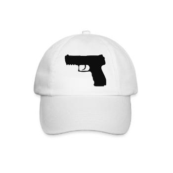 gun2 - Baseballkappe - Weiß/Weiß - Vorne