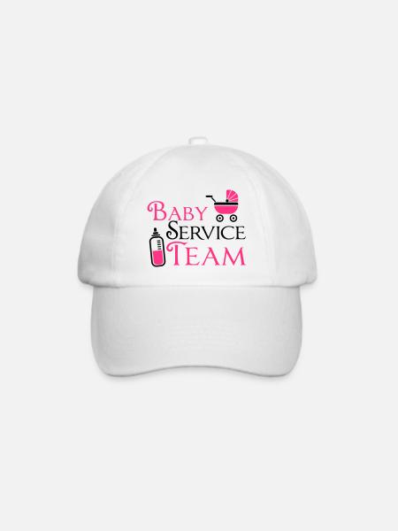 Baby Service Team - Baseballkappe - Weiß/Weiß