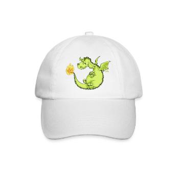 Flim Flam Funkel - Feuerdrache - Baseballkappe - Weiß/Weiß - Vorne