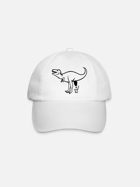 dino klo - Baseballkappe - Weiß/Weiß