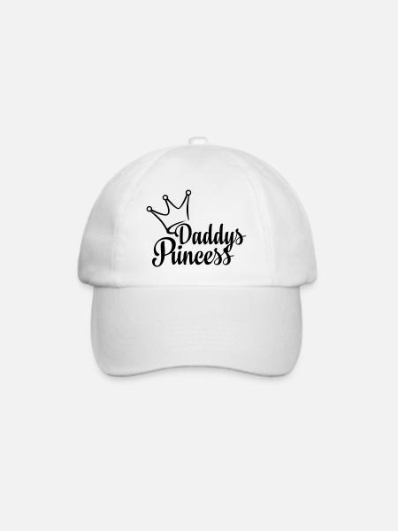 Daddys Princess (dh) - Baseballkappe - Weiß/Weiß