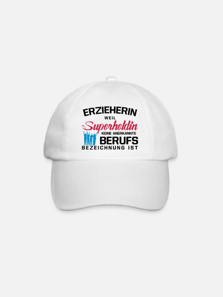 Erzieherin - Baseballkappe - Weiß/Weiß