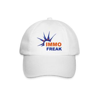 IMMO FREAK - Baseballkappe - Weiß/Weiß - Vorne