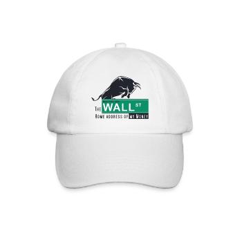 Home of my Money - Wall Street - Baseballkappe - Weiß/Weiß - Vorne