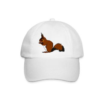 squirrel28 - Baseballkappe - Weiß/Weiß - Vorne