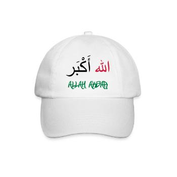 Allah Akbar - Baseballkappe - Weiß/Weiß - Vorne