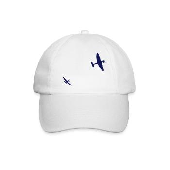 Die Supermarine Spitfire - Baseballkappe - Weiß/Weiß - Vorne