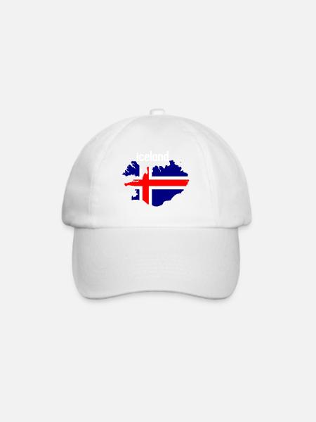 Iceland - Baseballkappe - Weiß/Weiß