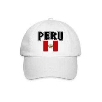 Peru - Baseballkappe - Weiß/Weiß - Vorne
