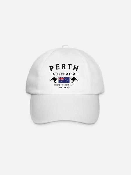 Perth - Baseballkappe - Weiß/Weiß