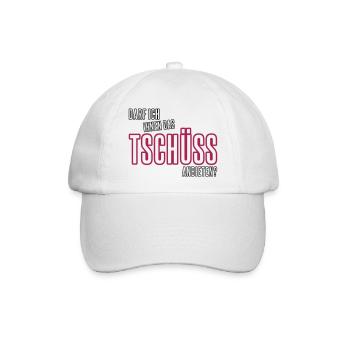 Tschüss anbieten - Baseballkappe - Weiß/Weiß - Vorne