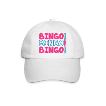 Bingo Bingo Bingo! - Baseballkappe - Weiß/Weiß - Vorne
