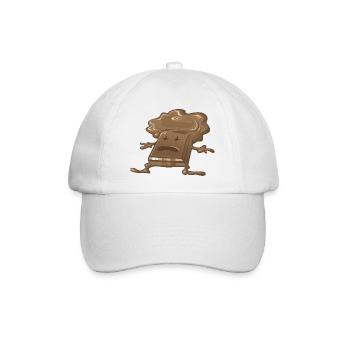 Tote Schokolade - Baseballkappe - Weiß/Weiß - Vorne