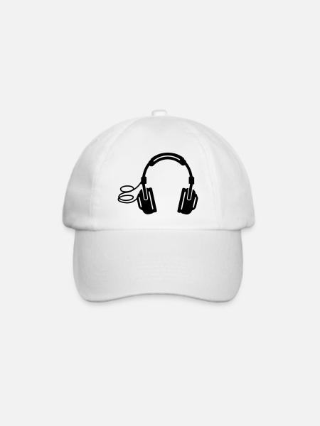 Kopfhörer headphones - Baseballkappe - Weiß/Weiß